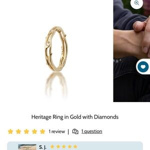 Maui Divers 14k Heritage Ring with Diamonds